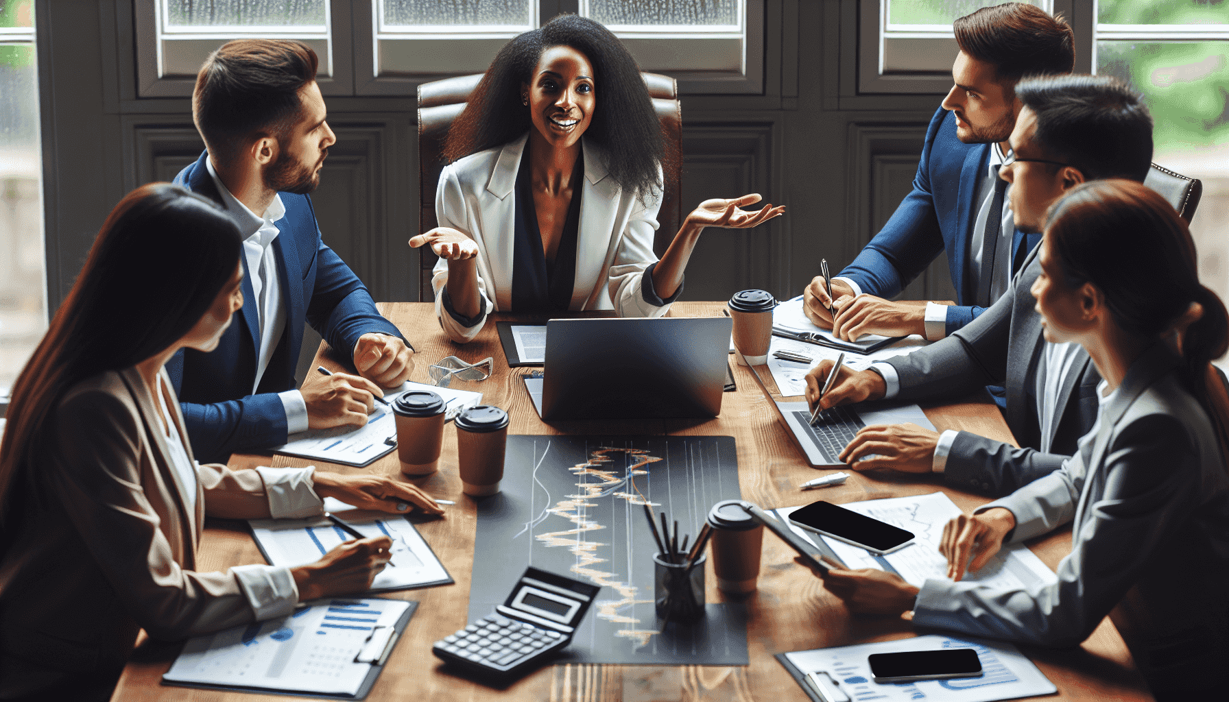 Team of financial experts collaborating